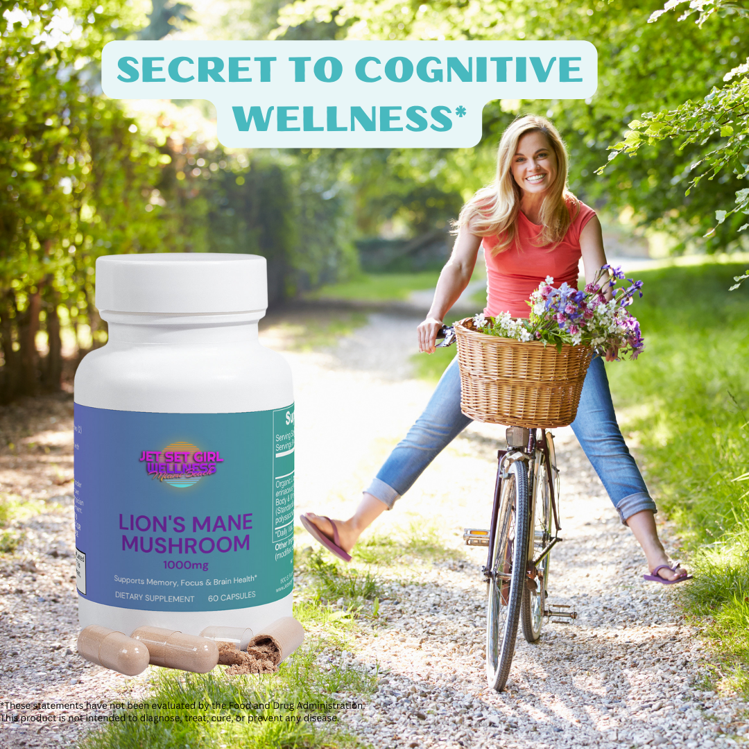 Meno Wellness Lion's Mane Mushroom Menopause and Perimenopause Brain Support, 60 Count