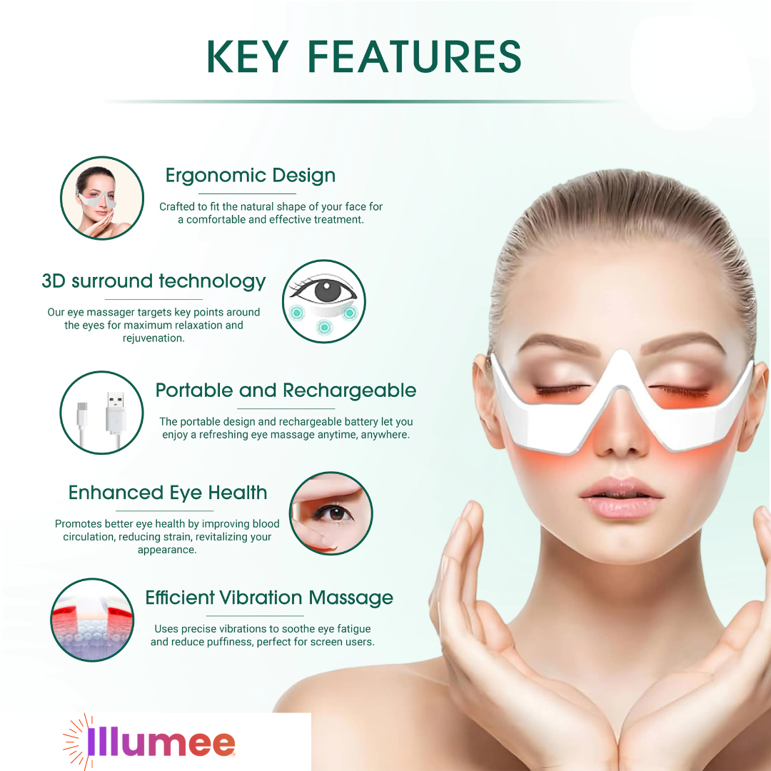 Illumee LumiEyes™ Beauty Red Light Therapy Glasses