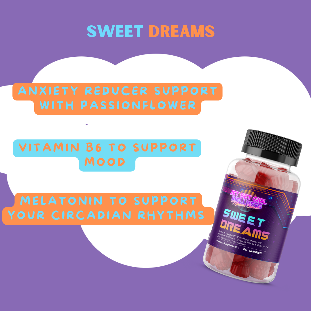SWEET DREAMS Premium Sleep Gummies, Melatonin and Natural Botanicals and Herbs, 60 Count