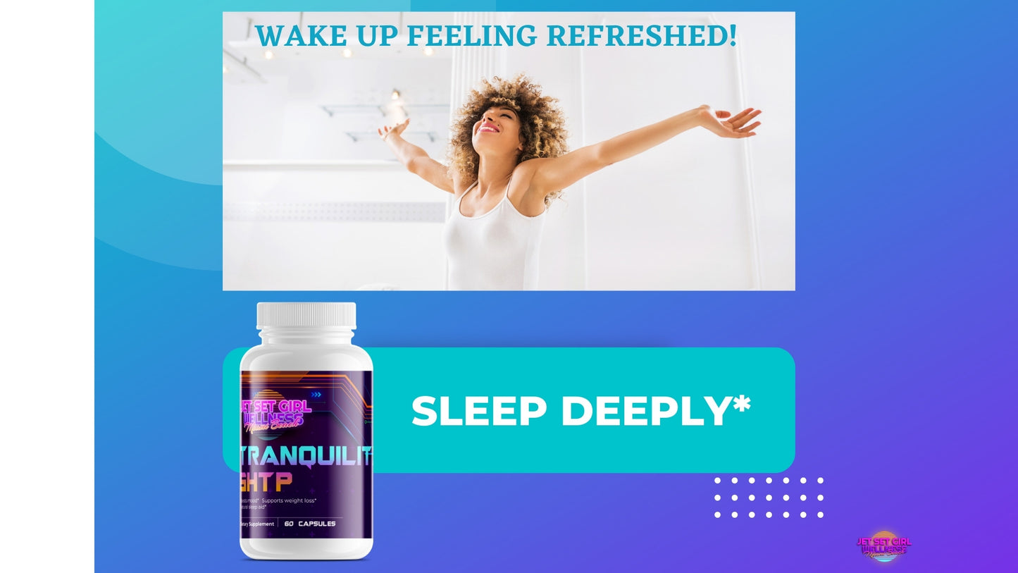 TRANQUILITY 5 HTP Aminoácido que mejora la serotonina para la relajación, 60 unidades