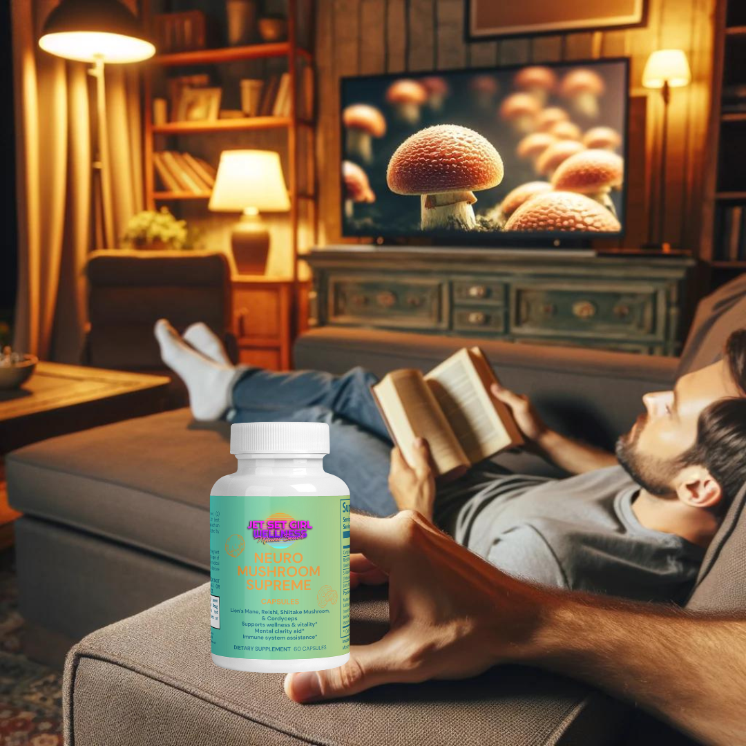 Hongo neuro supremo para reforzar la inmunidad, el cerebro, la concentración y la energía, 60 unidades