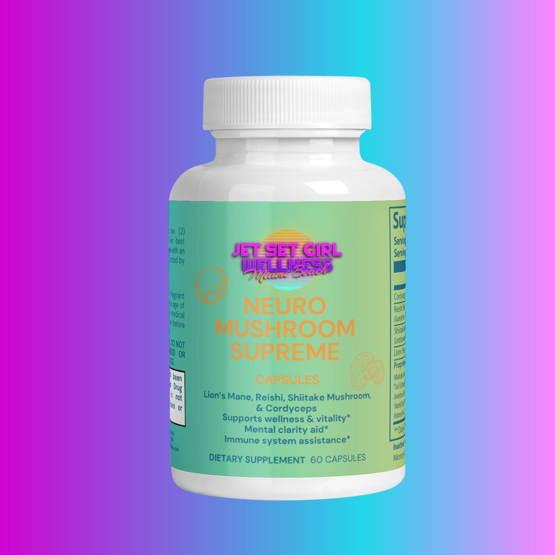 Hongo neuro supremo para reforzar la inmunidad, el cerebro, la concentración y la energía, 60 unidades