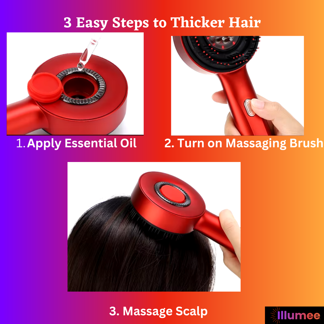 Illumee™ Red Light Radiance Massage Brush
