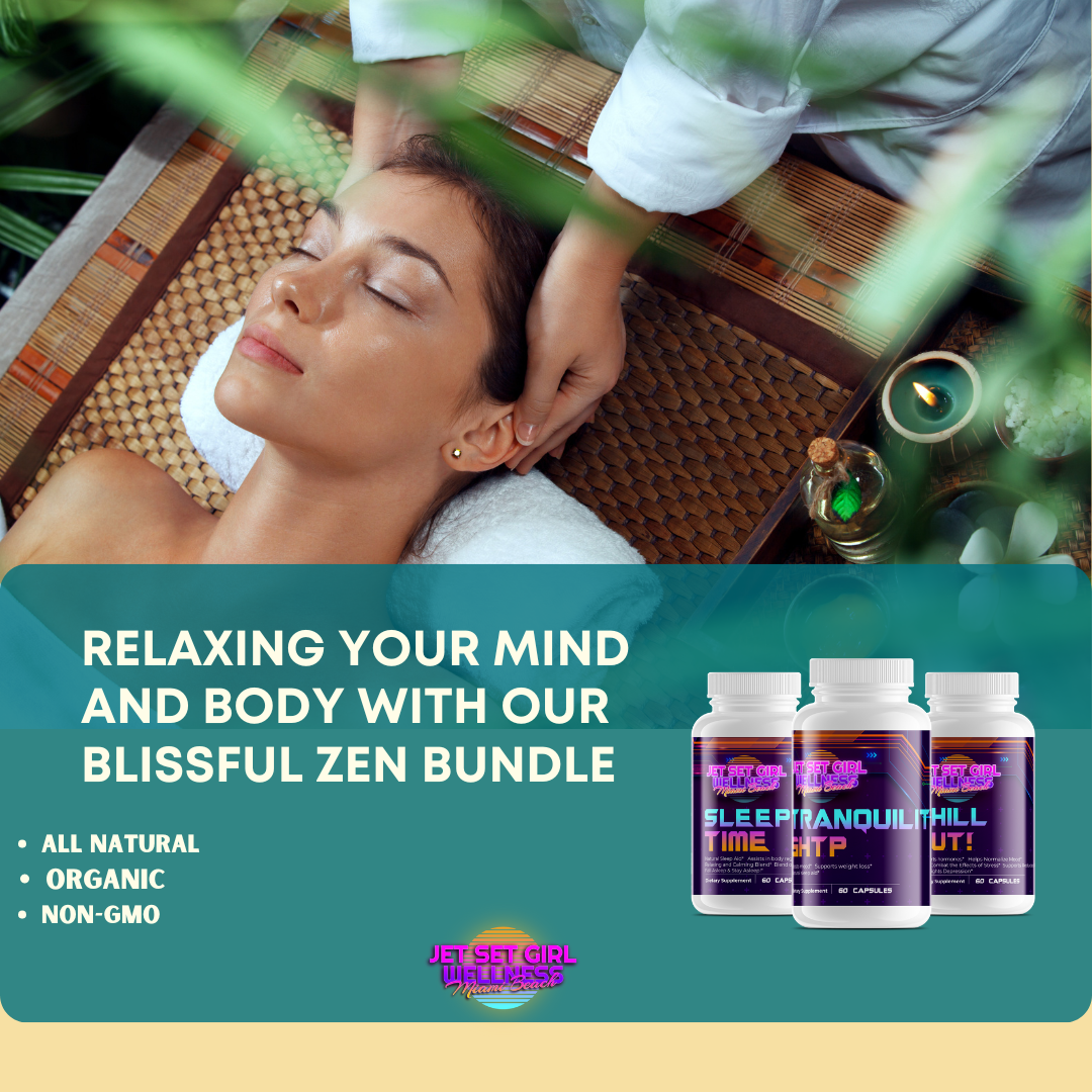Blissful Zen Bundle Mental Clarity & Anxiety Support, Capsules 180 Count